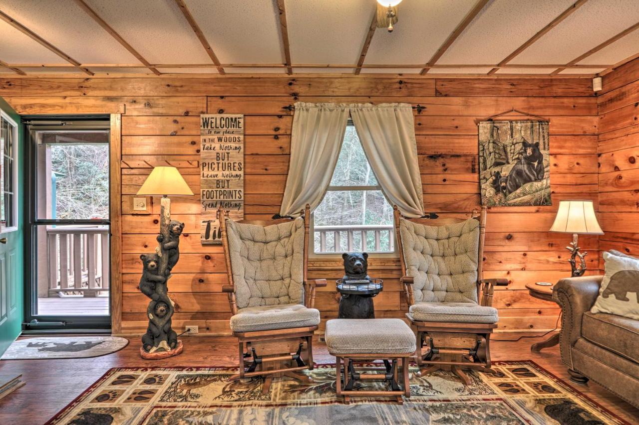 Smoky Mountain Cozy Cove Cabin Deck And Fire Pit! Cosby Eksteriør billede